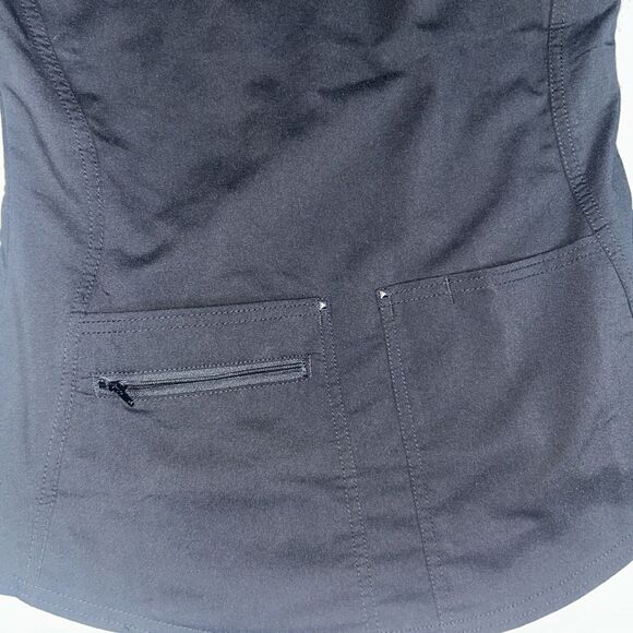 Scrubstar Ultimate Scrub Top Womens XS Black Medical Nurse Clinic Shirt - Picture 2 of 7